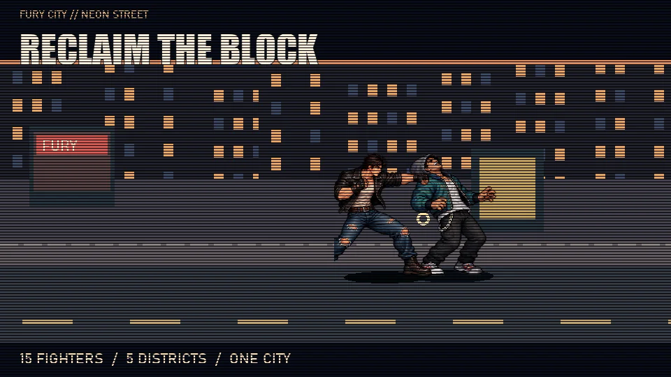 Urban combat scene