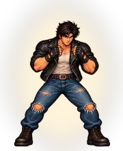 Legendary fighter portrait